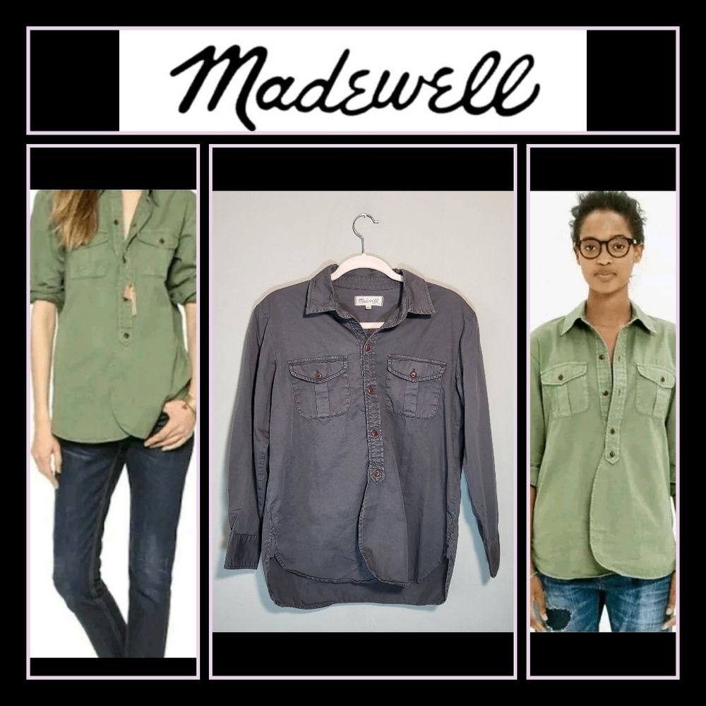 MADEWELL Shirt | Size Small | Buttondown | Boxy Fit  | Utility Style